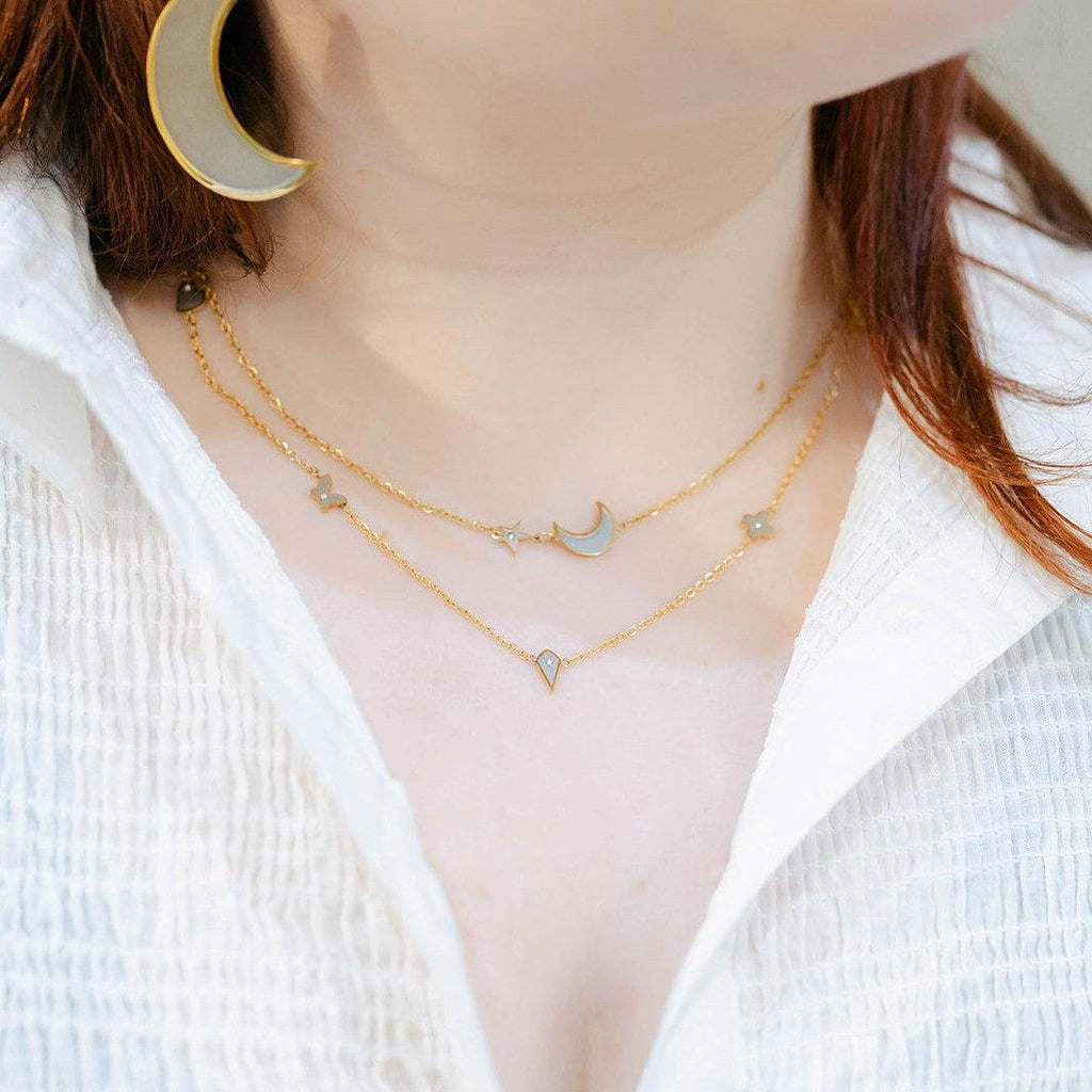 Charmed Necklace Two Tone - alliemdesignsboutique