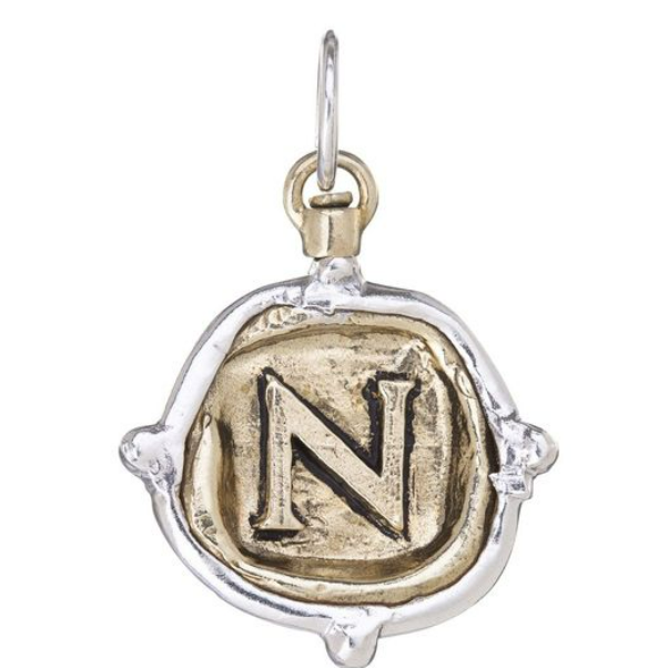 N Insignia Initial Voyager Charm - Waxing Poetic - alliemdesignsboutique