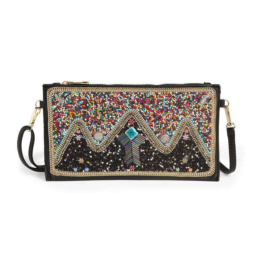 Artisian Beaded Clutch Crossbody - Christmas: Gnomes - alliemdesignsboutique