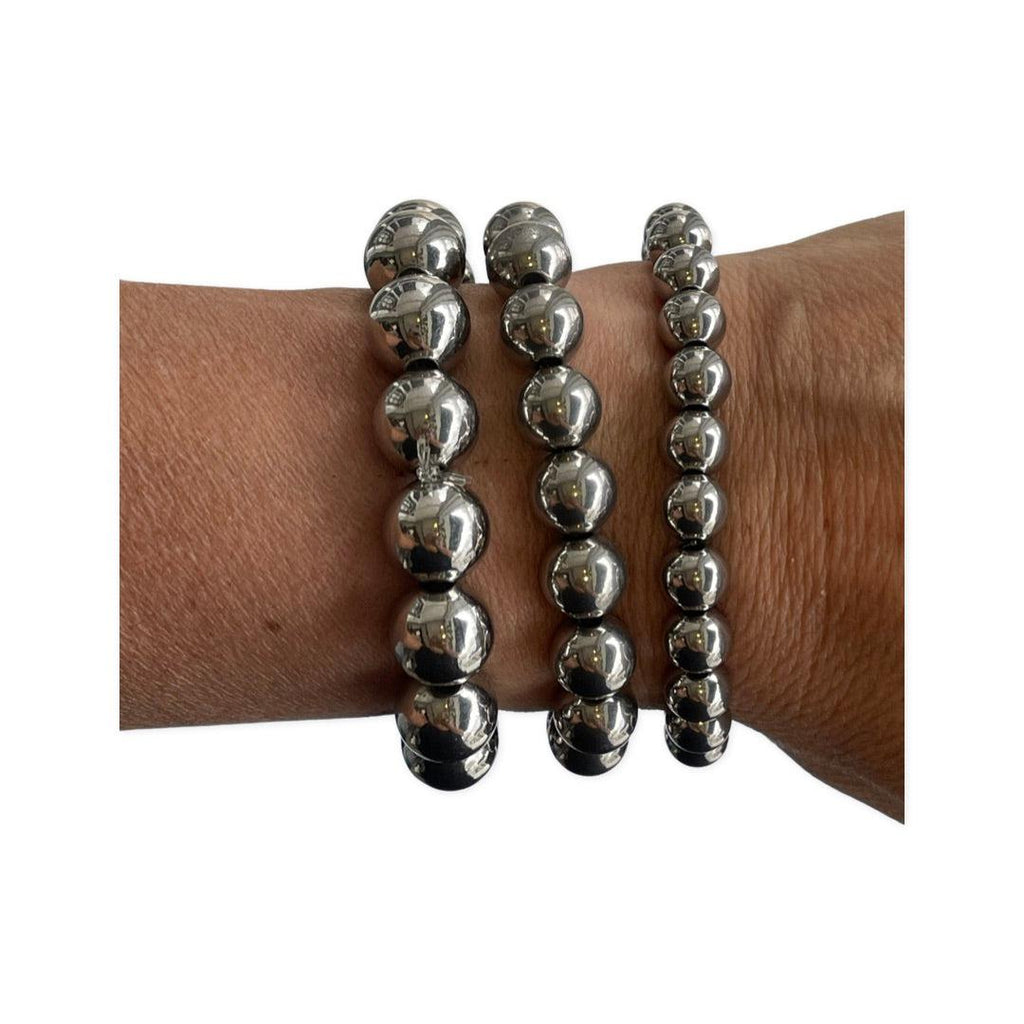 Silver Ball Bead Bracelets - alliemdesignsboutique