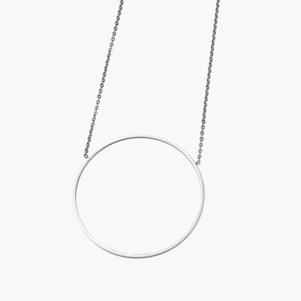 Big Circle Necklace - alliemdesignsboutique