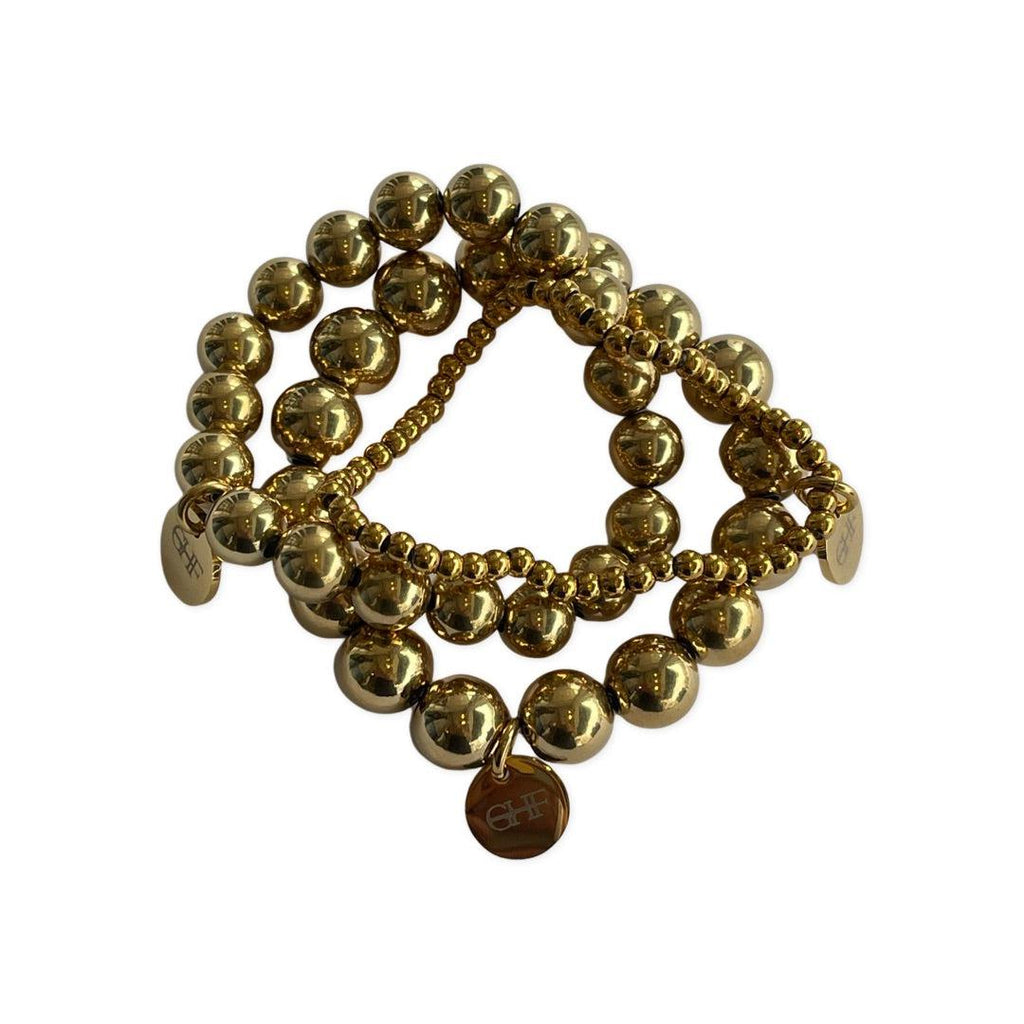 Gold Ball Bead Bracelets - alliemdesignsboutique
