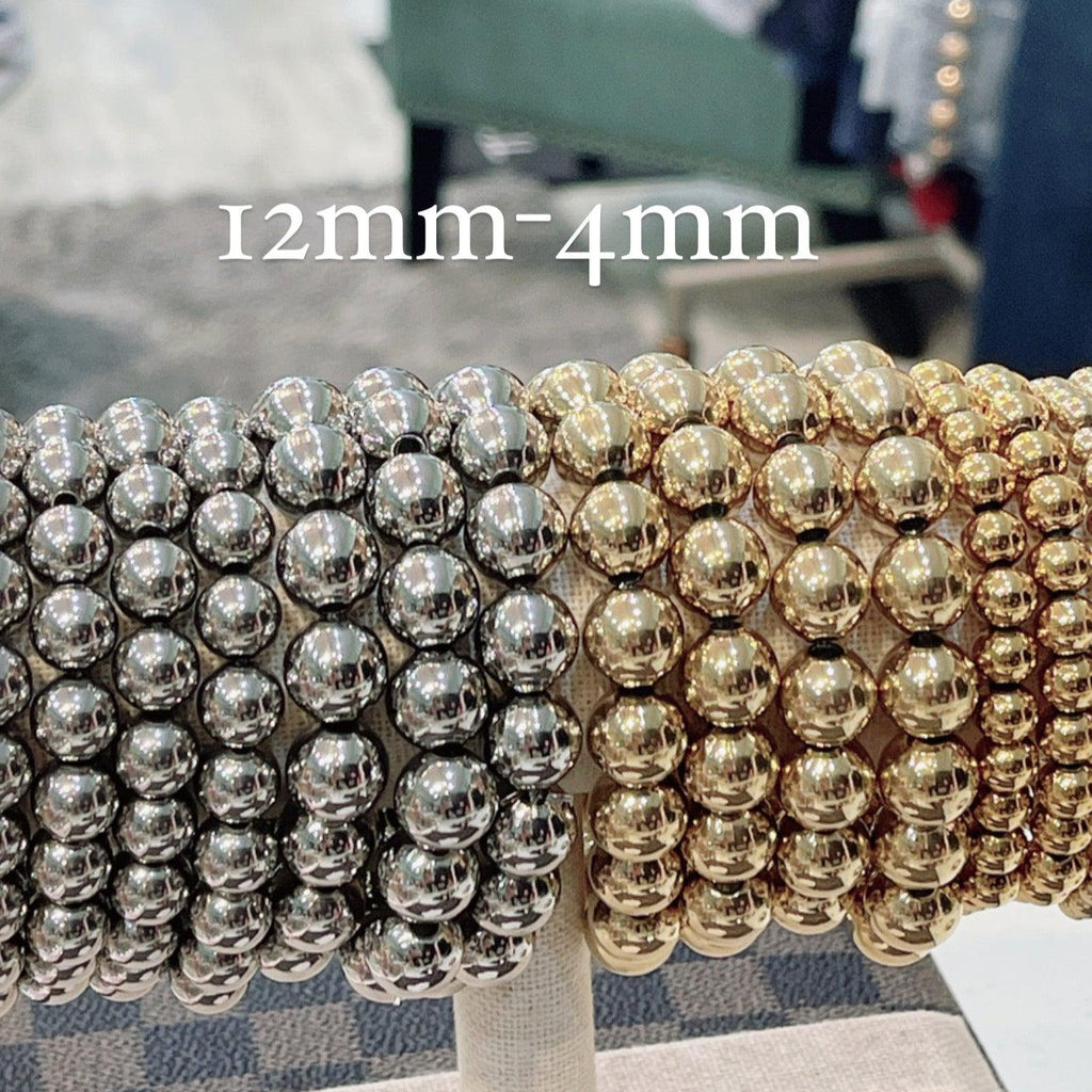 GTHIF Gold Beaded Stretch Bracelets - alliemdesignsboutique
